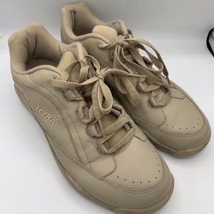 RYKA Catalyst Women's Suede Laced Walking Shoes in Tan, Nitracel Sole, Size: 7M